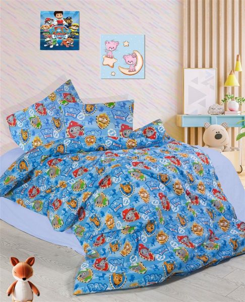 ΠΑΠΛΩΜΑ ΕΜΠΡΙΜΕ kids Paw Patrol 308 160Χ240 Sky blue Cott/Pol 70/30