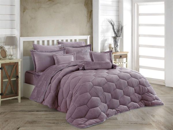 ΚΟΥΒΕΡΤΟΠΑΠΛΩΜΑ Γούνα-Fleece 680 gsm 1910 Lila H19 160X220 Polyester