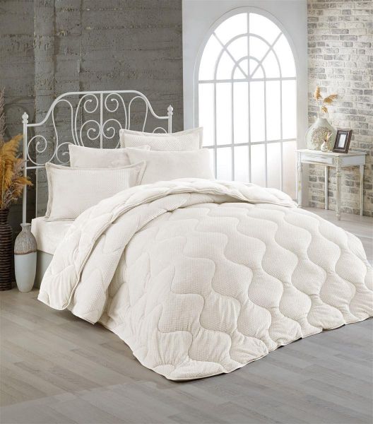 ΚΟΥΒΕΡΤΟΠΑΠΛΩΜΑ Γούνα-Fleece 680 gsm 1920 Ecru C03 160X220 Polyester