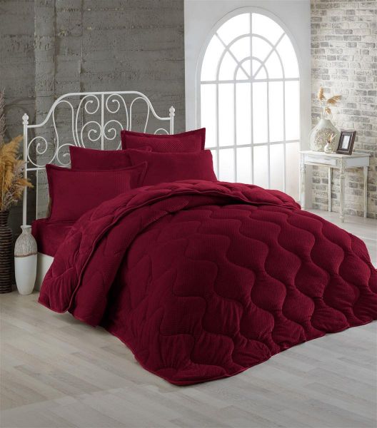 ΚΟΥΒΕΡΤΟΠΑΠΛΩΜΑ Γούνα-Fleece 680 gsm 1920 Bordeaux C08 160X220 Polyester