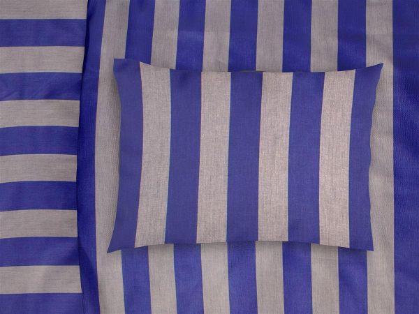 ΜΑΞΙΛΑΡΟΘΗΚΗ ΒΑΜΒΑΚΟΣΑΤΕΝ Stripes 157 50Χ70 Purple-Grey Cotton 100%