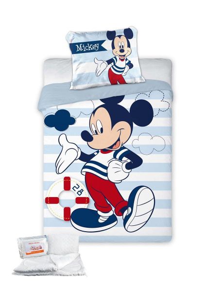 ΠΑΠΛΩΜΑ & ΠΑΠΛΩΜΑΤΟΘΗΚΗ ΣΕΤ 4 τεμ. Disney Mickey 583 100x135 Digital Print Cotton 100%