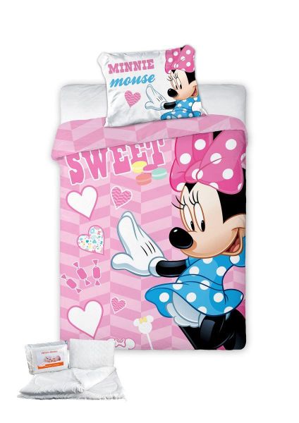 ΠΑΠΛΩΜΑ & ΠΑΠΛΩΜΑΤΟΘΗΚΗ ΣΕΤ 4 τεμ. Disney Minnie 581 100x135 Digital Print Cotton 100%