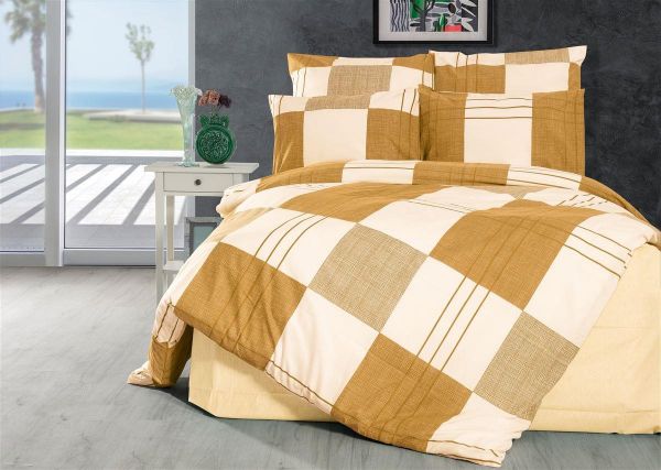 ΠΑΠΛΩΜΑ ΕΜΠΡΙΜΕ Κίρκη 437 160Χ240 Golden Beige Cott/Pol 70/30