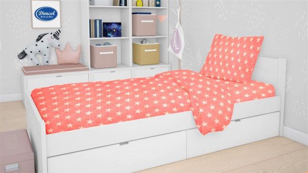 ΠΑΠΛΩΜΑΤΟΘΗΚΗ ΕΜΠΡΙΜΕ kids Star 34 160X240 Coral Cotton 100%