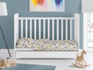 ΚΑΤΩΣΕΝΤΟΝΟ ΜΕ ΛΑΣΤΙΧΟ bebe Dino 516 0,70X1,40X0,15 Grey Cotton 100%