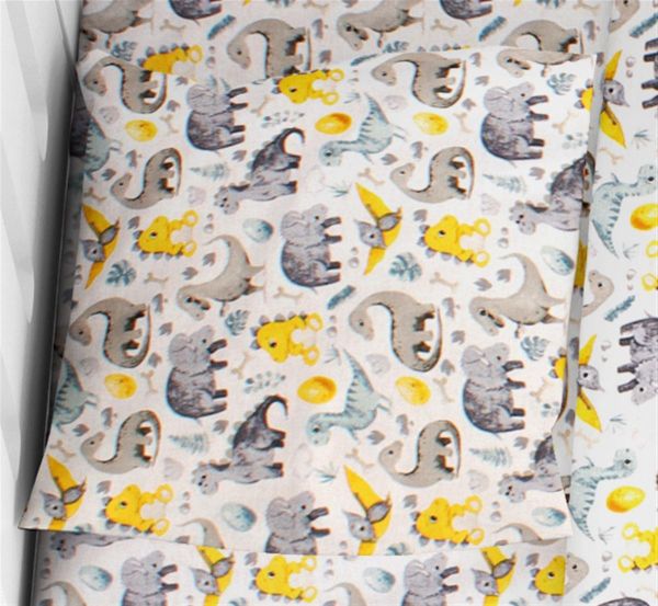 ΜΑΞΙΛΑΡΟΘΗΚΗ ΕΜΠΡΙΜΕ bebe Dino 516 35X45 Grey Cotton 100%