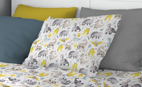 ΜΑΞΙΛΑΡΟΘΗΚΗ ΕΜΠΡΙΜΕ kids Dino 516 50X70 Grey Cotton 100%