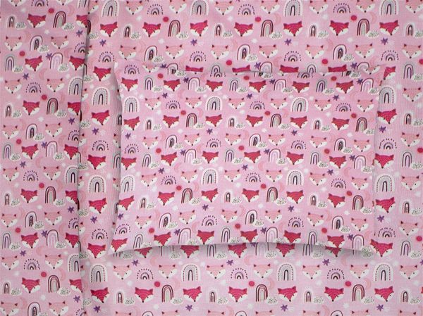 ΜΑΞΙΛΑΡΟΘΗΚΗ ΕΜΠΡΙΜΕ bebe Fox 525 35X45 Pink Cotton 100%