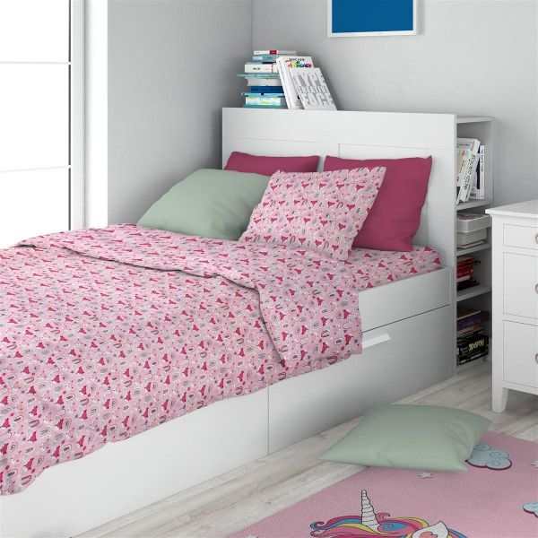 ΣΕΝΤΟΝΙΑ ΕΜΠΡΙΜΕ ΣΕΤ 3 τεμ kids Fox 525 160X240 Pink Cotton 100%