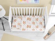 ΚΑΤΩΣΕΝΤΟΝΟ ΜΕ ΛΑΣΤΙΧΟ bebe Lion Cub 530 0,70X1,40X0,15 Beige Cotton 100%