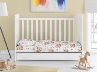 ΚΑΤΩΣΕΝΤΟΝΟ ΜΕ ΛΑΣΤΙΧΟ bebe Lion Cub 530 0,70X1,40X0,15 Beige Cotton 100%