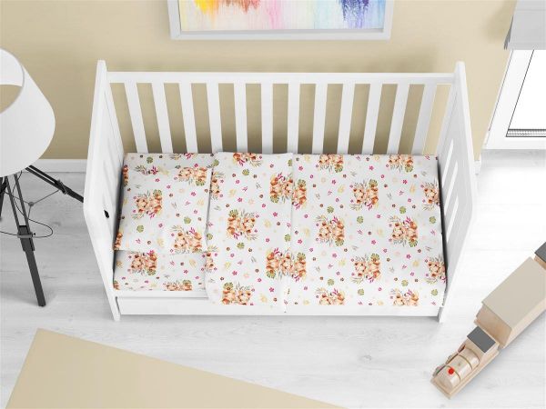 ΠΑΠΛΩΜΑ ΕΜΠΡΙΜΕ bebe Lion Cub 530 120X160 Beige Cotton 100%