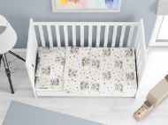 ΚΑΤΩΣΕΝΤΟΝΟ ΜΕ ΛΑΣΤΙΧΟ bebe Lion Cub 531 0,70X1,40X0,15 Grey Cotton 100%