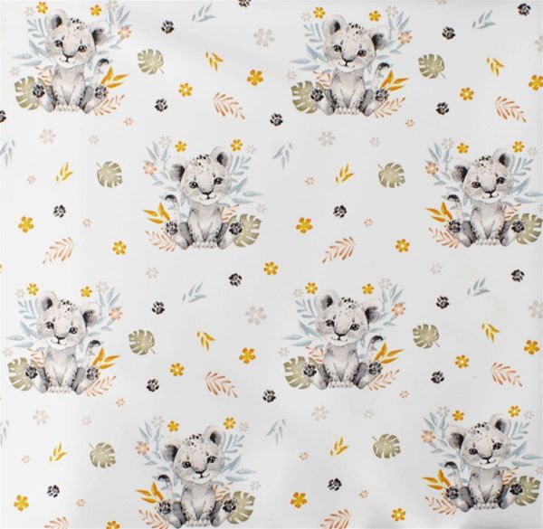 ΠΑΝΑ ΧΑΣΕΣ bebe Lion Cub 531 80X80 Grey Cotton 100%