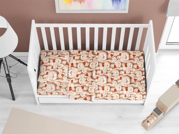 ΠΑΠΛΩΜΑ ΕΜΠΡΙΜΕ bebe Teddy Bear 535 120X160 Beige Cotton 100%