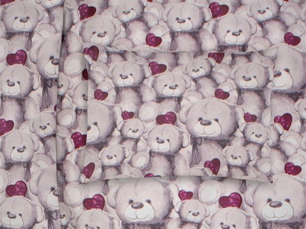 ΜΑΞΙΛΑΡΟΘΗΚΗ ΕΜΠΡΙΜΕ bebe Teddy Bear 536 35X45 Purple Cotton 100%