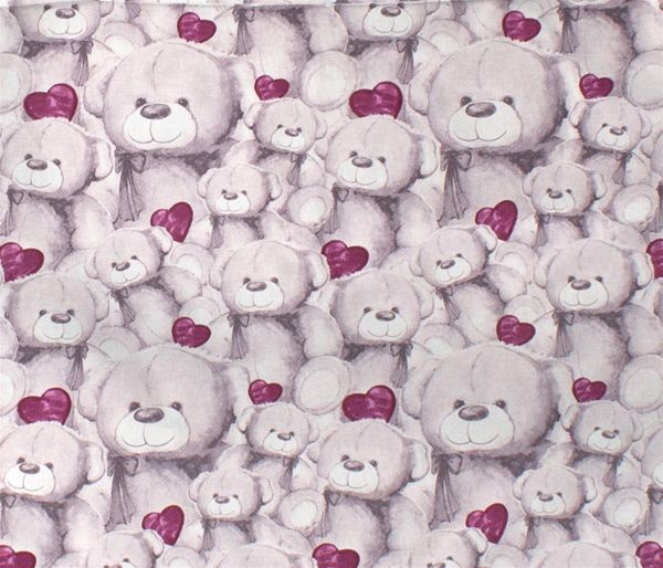 ΣΕΝΤΟΝΑΚΙ ΛΙΚΝΟΥ bebe Teddy Bear 536 80X110 Purple Cotton 100%