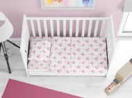 ΚΑΤΩΣΕΝΤΟΝΟ ΜΕ ΛΑΣΤΙΧΟ bebe Unicorn 208 0,70X1,40X0,15 White-Pink Cotton 100%