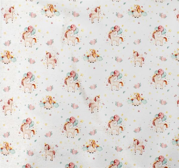 ΣΕΝΤΟΝΑΚΙ ΛΙΚΝΟΥ bebe Unicorn 209 80X110 White-Salmon Cotton 100%