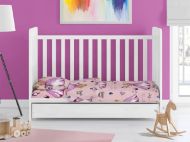 ΚΑΤΩΣΕΝΤΟΝΟ ΜΕ ΛΑΣΤΙΧΟ bebe Princess 391 0,70X1,40X0,15 Pink 70/30 Cott/Pol