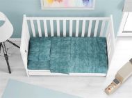 ΚΑΤΩΣΕΝΤΟΝΟ ΜΕ ΛΑΣΤΙΧΟ bebe Premium Shadow 16 0,70X1,40X0,15 Petrol 100% Cotton