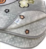 ΚΟΥΒΕΡΤΑ ΒΕΛΟΥΤΕ ΠΟΛΥΤΕΛΕΙΑΣ bebe Crescent Moon 33 110X140 Light Grey 100% Polyester