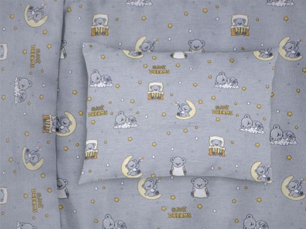 ΜΑΞΙΛΑΡΟΘΗΚΗ ΕΜΠΡΙΜΕ bebe Sweet Dreams 552 35X45 Grey 100% Cotton