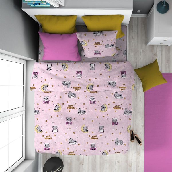 ΠΑΠΛΩΜΑ ΕΜΠΡΙΜΕ kids Sweet Dreams 550 160X240 Pink 100% Cotton