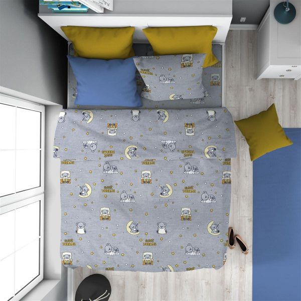 ΠΑΠΛΩΜΑ ΕΜΠΡΙΜΕ kids Sweet Dreams 552 160X240 Grey 100% Cotton