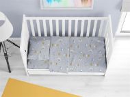 ΣΕΝΤΟΝΙΑ ΕΜΠΡΙΜΕ ΣΕΤ 3 τεμ bebe Sweet Dreams 552 120X160 Grey 100% Cotton