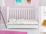 ΣΕΝΤΟΝΙΑ ΕΜΠΡΙΜΕ ΣΕΤ 3 τεμ bebe Sweet Dreams 553 120X160 White-Pink 100% Cotton