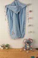 ΚΑΠΑ Με Κέντημα bebe Airplane 156 75X85 Σιελ 100% Cotton