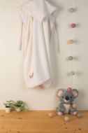 ΚΑΠΑ Με Κέντημα bebe Baby Bear 163 75X85 Λευκό 100% Cotton