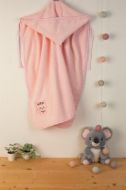 ΚΑΠΑ Με Κέντημα bebe Kitty 136 75X85 Ροζ 100% Cotton