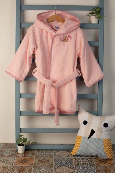 ΜΠΟΥΡΝΟΥΖΙ Με Κέντημα bebe Baby Bear 162 SIZE:04 Ροζ 100% Cotton