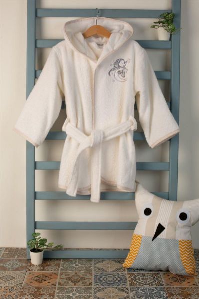 ΜΠΟΥΡΝΟΥΖΙ Με Κέντημα bebe Dreaming Elephant 168 SIZE:02 Λευκό 100% Cotton