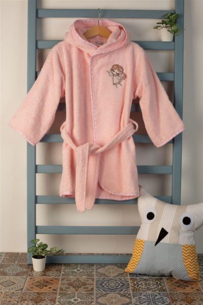 ΜΠΟΥΡΝΟΥΖΙ Με Κέντημα bebe Little Angel 141 SIZE:02 Ροζ 100% Cotton