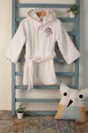 ΜΠΟΥΡΝΟΥΖΙ Με Κέντημα bebe Little Angel 142 SIZE:04 Λευκό 100% Cotton