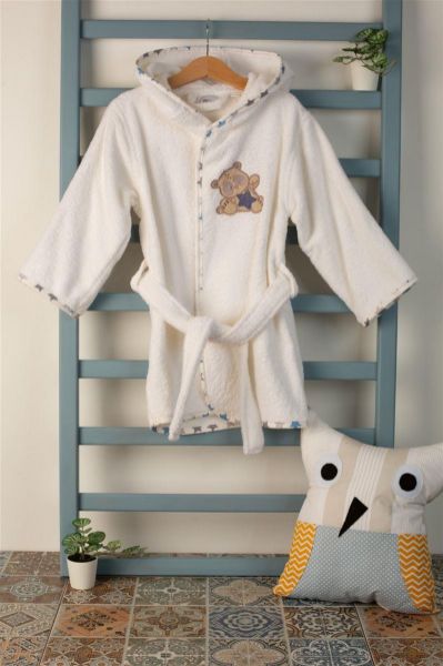 ΜΠΟΥΡΝΟΥΖΙ Με Κέντημα bebe Star Bear 152 SIZE:04 Λευκό 100% Cotton