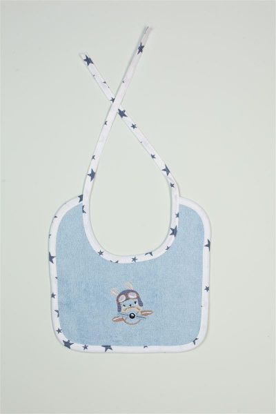 ΣΑΛΙΑΡΑ Με Κέντημα bebe Airplane 156 25X25 Σιελ 100% Cotton