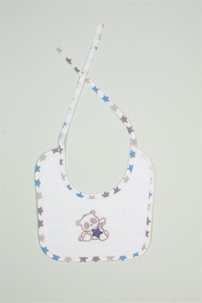 ΣΑΛΙΑΡΑ Με Κέντημα bebe Star Bear 152 25X25 Λευκό 100% Cotton