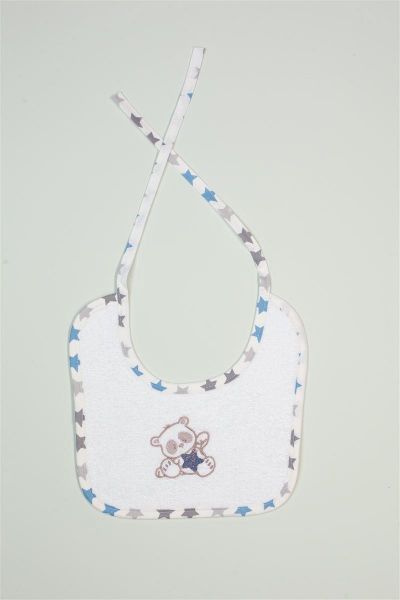 ΣΑΛΙΑΡΑ Με Κέντημα bebe Star Bear 152 25X25 Λευκό 100% Cotton