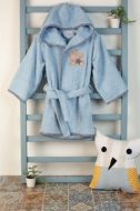 ΜΠΟΥΡΝΟΥΖΙ Με Κέντημα bebe Star Bear 151 SIZE:02 Σιελ 100% Cotton