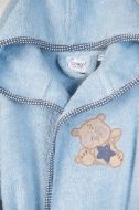 ΜΠΟΥΡΝΟΥΖΙ Με Κέντημα bebe Star Bear 151 SIZE:02 Σιελ 100% Cotton