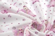 ΚΑΤΩΣΕΝΤΟΝΟ ΜΕ ΛΑΣΤΙΧΟ bebe Fairy 87 0,70X1,40X0,15 White-Pink 100% Cotton Flannel