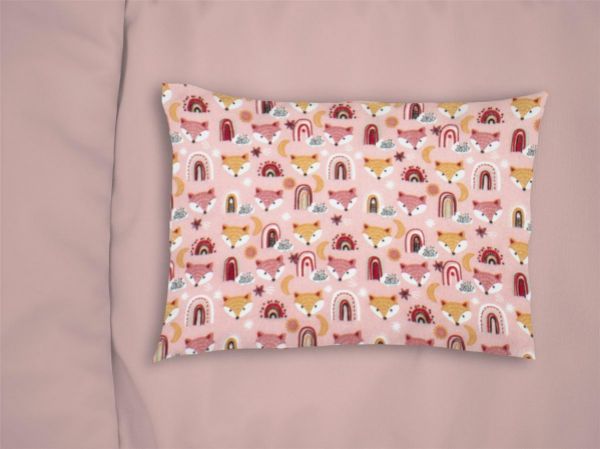 ΜΑΞΙΛΑΡΟΘΗΚΗ ΕΜΠΡΙΜΕ kids Fox 52 50X70 Coral 100% Cotton Flannel