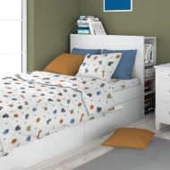 ΣΕΝΤΟΝΙΑ ΕΜΠΡΙΜΕ ΣΕΤ 3 τεμ kids Zoo 29 160X240 White 100% Cotton Flannel