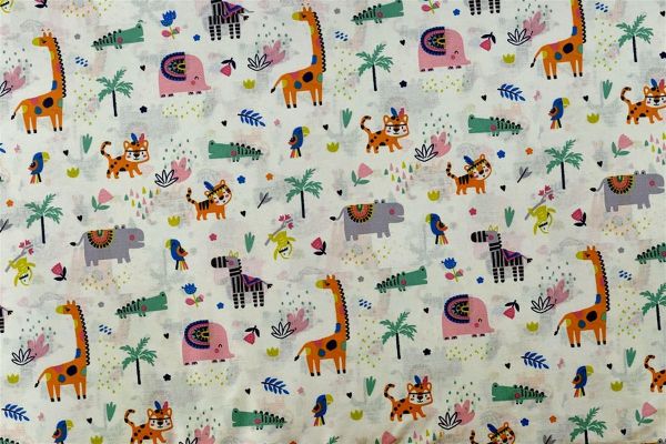 ΠΑΝΑ ΧΑΣΕ bebe Zoo 556 80X80 White-Multi 100% Cotton