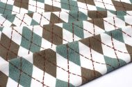 ΣΕΝΤΟΝΙΑ ΕΜΠΡΙΜΕ ΣΕΤ 3 τεμ Diamond 329 160X240 Petrol 100% Cotton Flannel